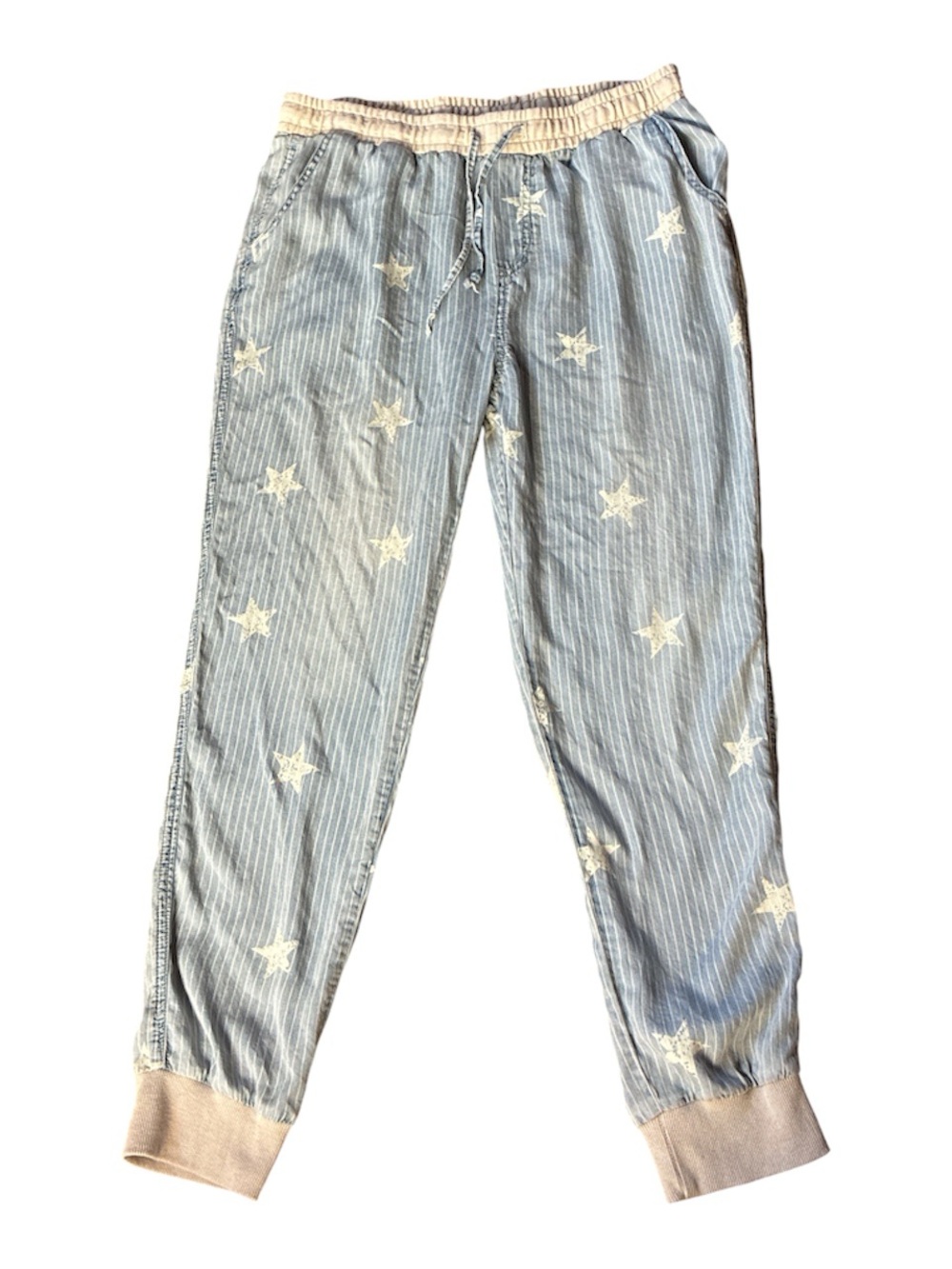 Vintage Havana Stripe Tencel Jogger with Stars